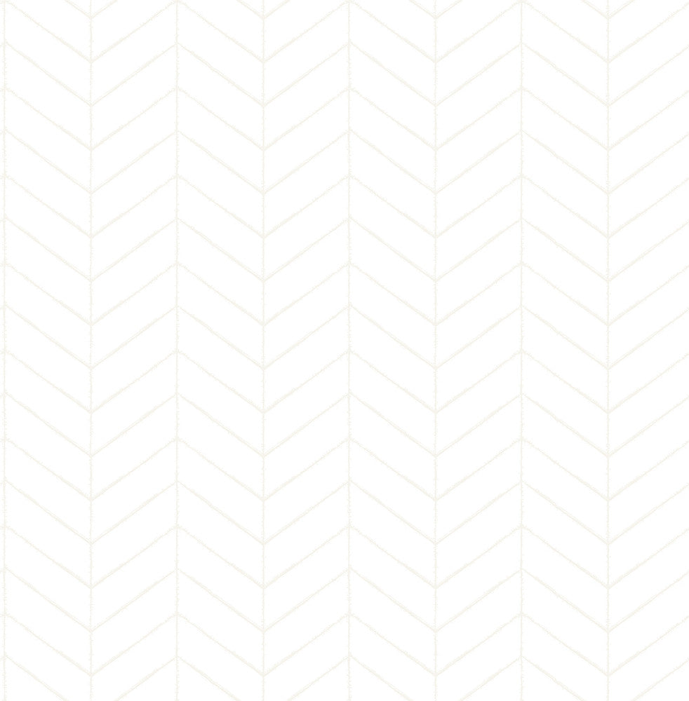 Bison Bone Herringbone Wallpaper by Chesapeake Homestead Covers about 56.4 square feet 20.5-in by 33-ft long roll Unpasted 20.9 - Fabric Carolina -