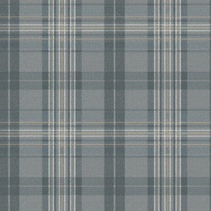 Austin Slate Plaid Wallpaper by Chesapeake