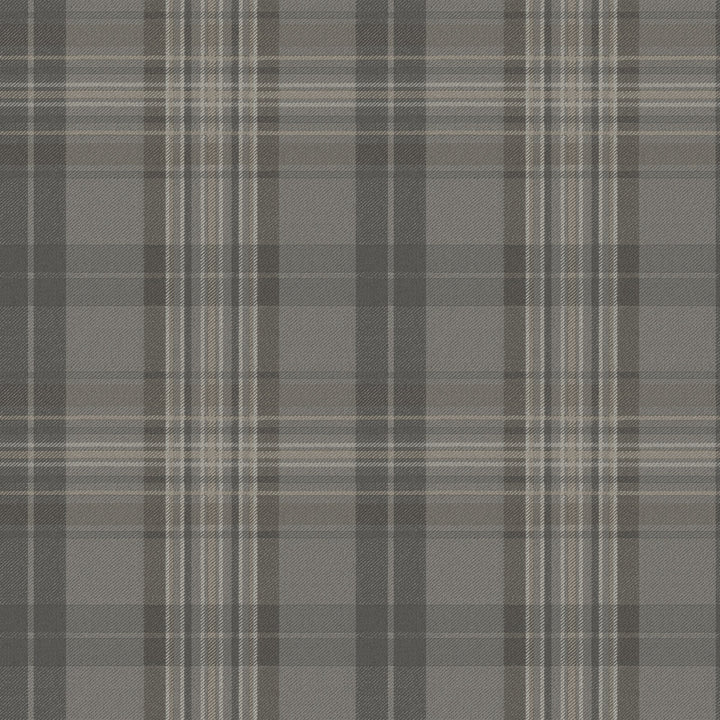 Austin Charcoal Plaid Wallpaper by Chesapeake Homestead Covers about 56.4 square feet 20.5-in by 33-ft long roll Prepasted 10.25 - Fabric Carolina -