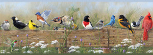 Flock Multicolor Menagerie Wallpaper by Chesapeake