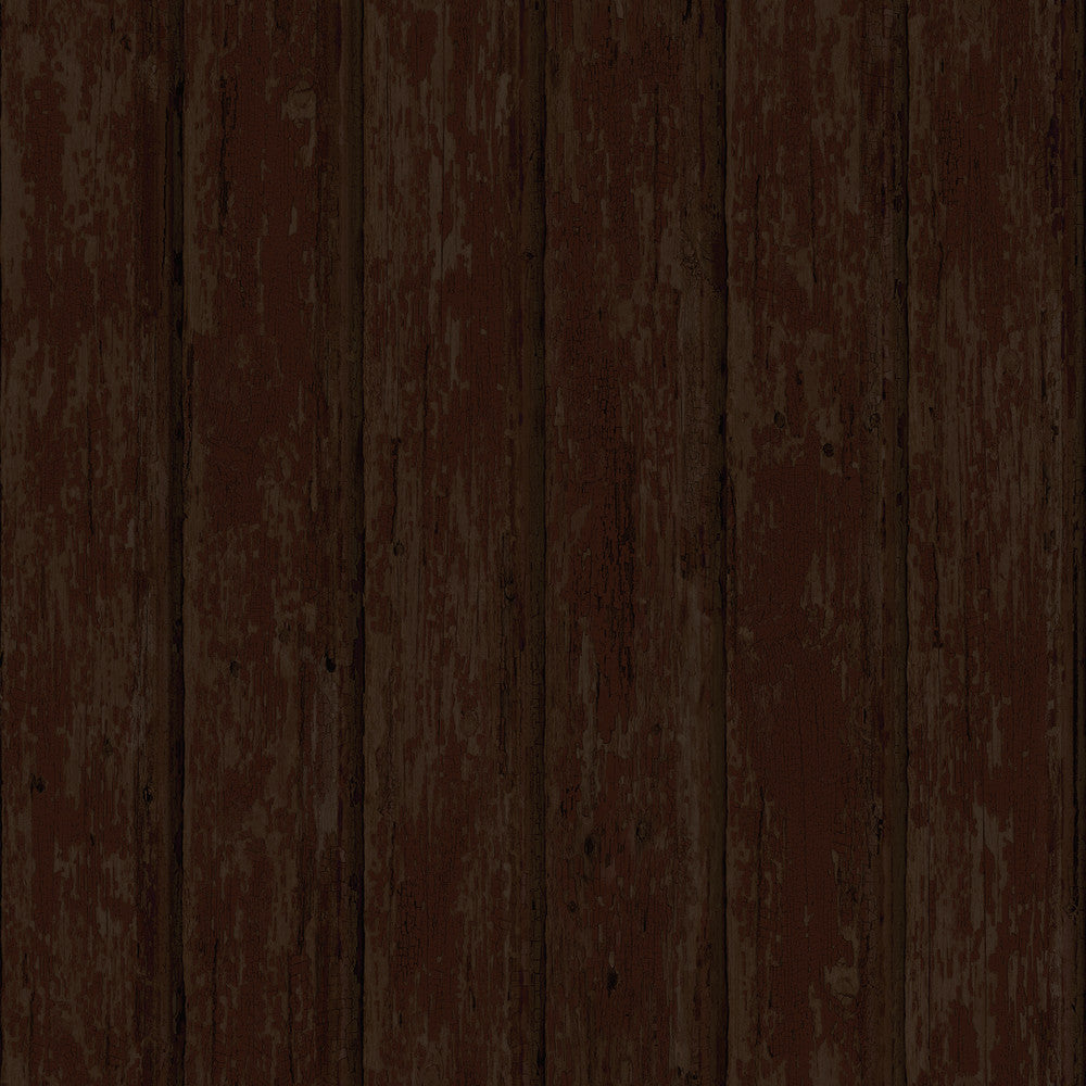 Whitman Red Weathered Wood Wallpaper by Chesapeake Homestead Covers about 56.4 square feet 20.5-in by 33-ft long roll Prepasted 20.5 - Fabric Carolina -