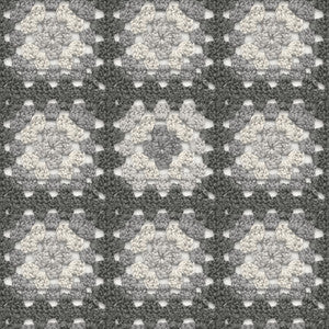 Maud Grey Crochet Geometric Wallpaper by Chesapeake