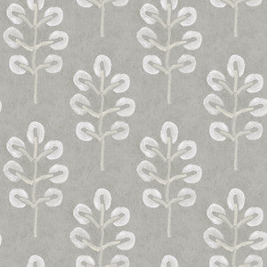 Plum Tree Grey Botanical Wallpaper by Chesapeake