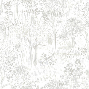 Walden Grey Forest Wallpaper by Chesapeake