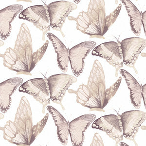 Janetta Blush Butterfly Wallpaper by Chesapeake