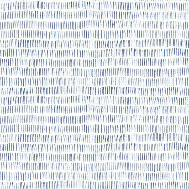 Pips Navy Watercolor Brushstrokes Wallpaper by Chesapeake Thoreau Covers about 56.4 square feet 20.5-in by 33-ft long roll Prepasted 20.5 - Fabric Carolina -