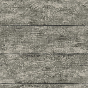 Cabin Charcoal Wood Planks Wallpaper by Chesapeake