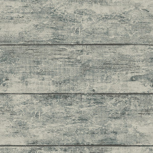 Cabin Teal Wood Planks Wallpaper by Chesapeake