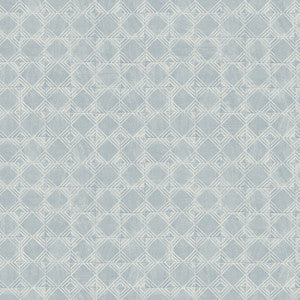 Button Block Blue Geometric Wallpaper by Chesapeake