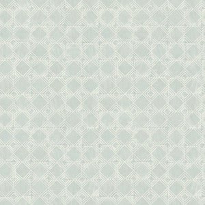Button Block Aqua Geometric Wallpaper by Chesapeake