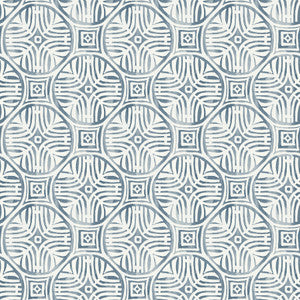 Sandee Navy Medallion Wallpaper by Chesapeake