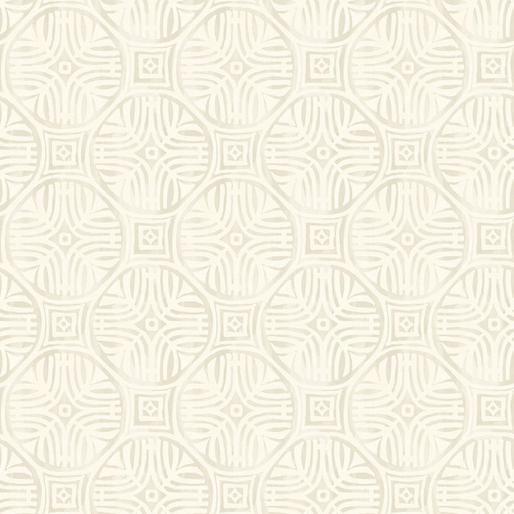 Sandee Dove Medallion Wallpaper by Chesapeake Kinfolk Covers about 56.4 square feet 20.5-in by 33-ft long roll Prepasted 6.83 - Fabric Carolina -