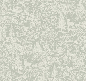 Alrick Sage Forest Venture Wallpaper by Chesapeake