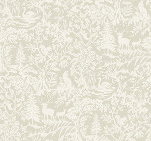 Alrick Taupe Forest Venture Wallpaper by Chesapeake