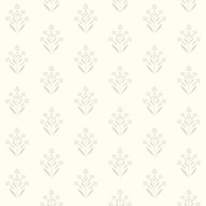 Kova Dove Floral Crest Wallpaper by Chesapeake