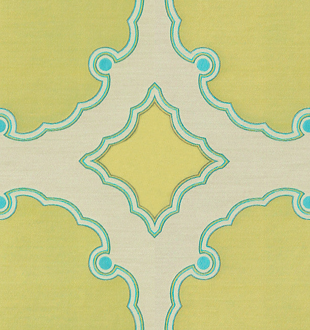 Interpretation Citron Teal by Kravet Couture Fabric