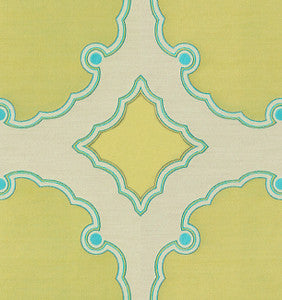 Interpretation Citron Teal by Kravet Couture Fabric