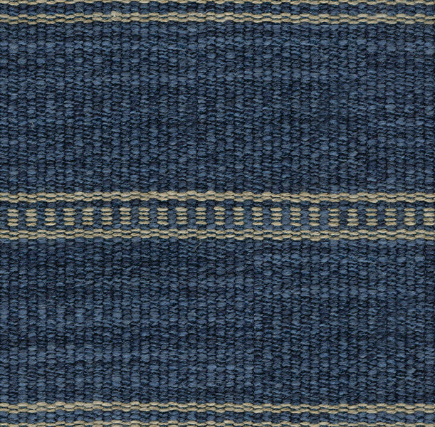 Saddle Stripe Indigo by Kravet Couture Fabric