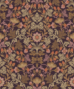 Lila Peach Strawberry Floral Wallpaper by Eijffinger