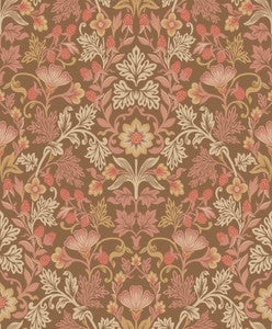 Lila Pink Strawberry Floral Wallpaper by Eijffinger
