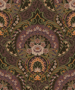 Nasrin Purple Damask Wallpaper by Eijffinger