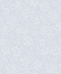 Zahara Periwinkle Floral Wallpaper by Eijffinger