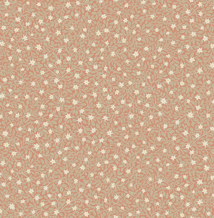 Marguerite Rose Floral Wallpaper by Eijffinger Posy Covers about 59.1 square feet 21.5-in by 33-ft long roll Unpasted 20.9 - Fabric Carolina -
