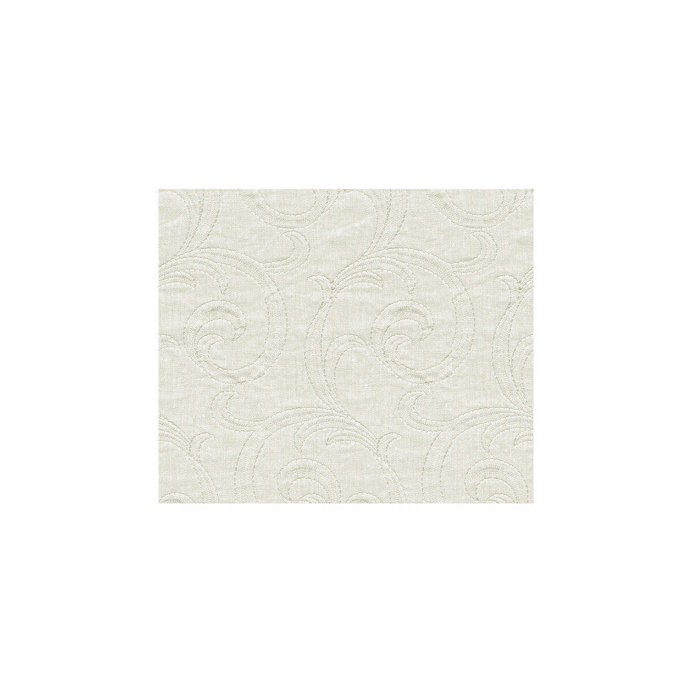 Sweet Swirl Whisper by Kravet Basics Designer Fabric CANDICE OLSON COLLECTION LINEN - 81%;VISCOSE - 17%;COTTON - 2% India Horizontal: 5.5 and Vertical: 9 52 - Swanky Fabrics -
