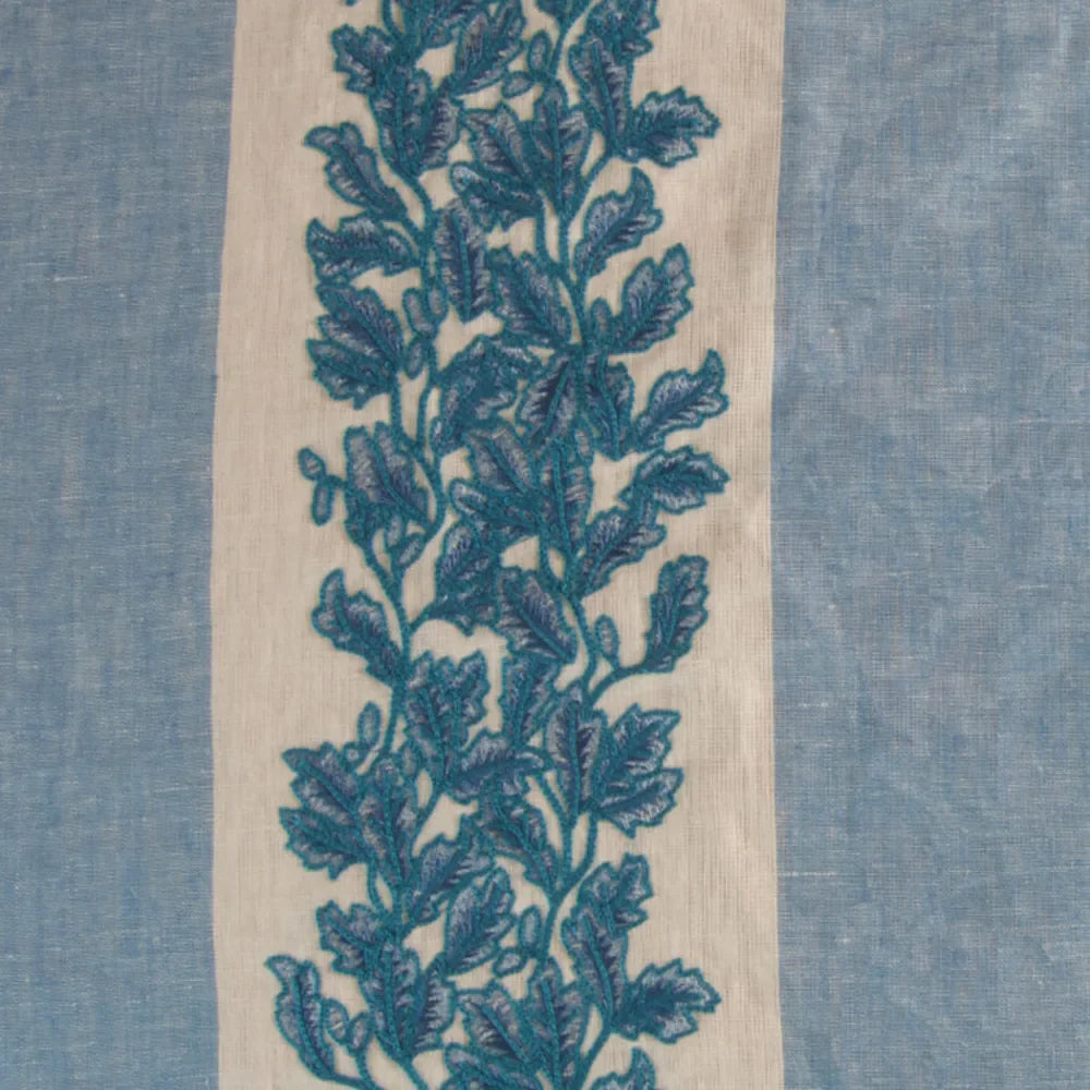 Edera 2 Lake by Aoc Designer Fabric Edera 2 Lake by Aoc Fabric THE ART OF COLOR SANCTUARY 100%LIN %BEMB India Horizontal: 13 and Vertical: 15 52 in - Fabric Carolina -