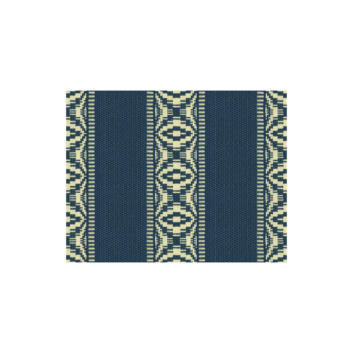 Nautica Stripe Sapphire by Kravet Design Fabric OCEANIA INDOOR OUTDOOR ACRYLIC - 100% United States MEDIUM Horizontal: 3.5 and Vertical: 8 54 - Fabric Carolina -