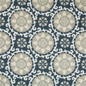 Exotic Suzani Indigo by Kravet Design Fabric