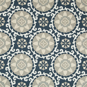 Exotic Suzani Indigo by Kravet Design Fabric