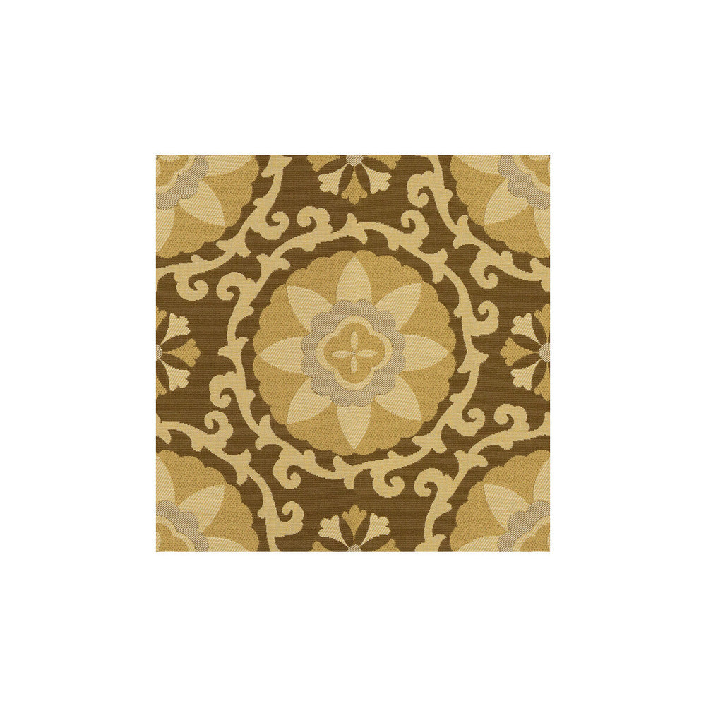 Exotic Suzani Driftwood by Kravet Design Fabric OCEANIA INDOOR OUTDOOR SOLUTION DYED ACRYLIC - 100% United States MEDIUM Horizontal: 15 and Vertical: 14 54 - Fabric Carolina -