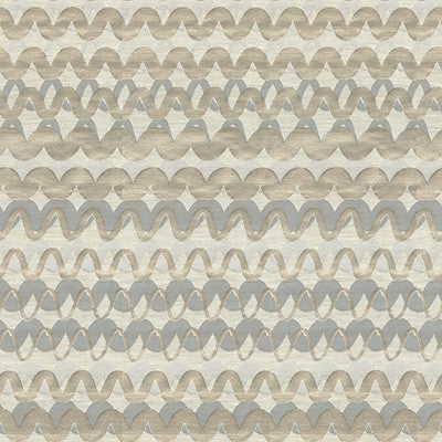 Ripple Effect Silver Blue by Kravet Couture Fabric