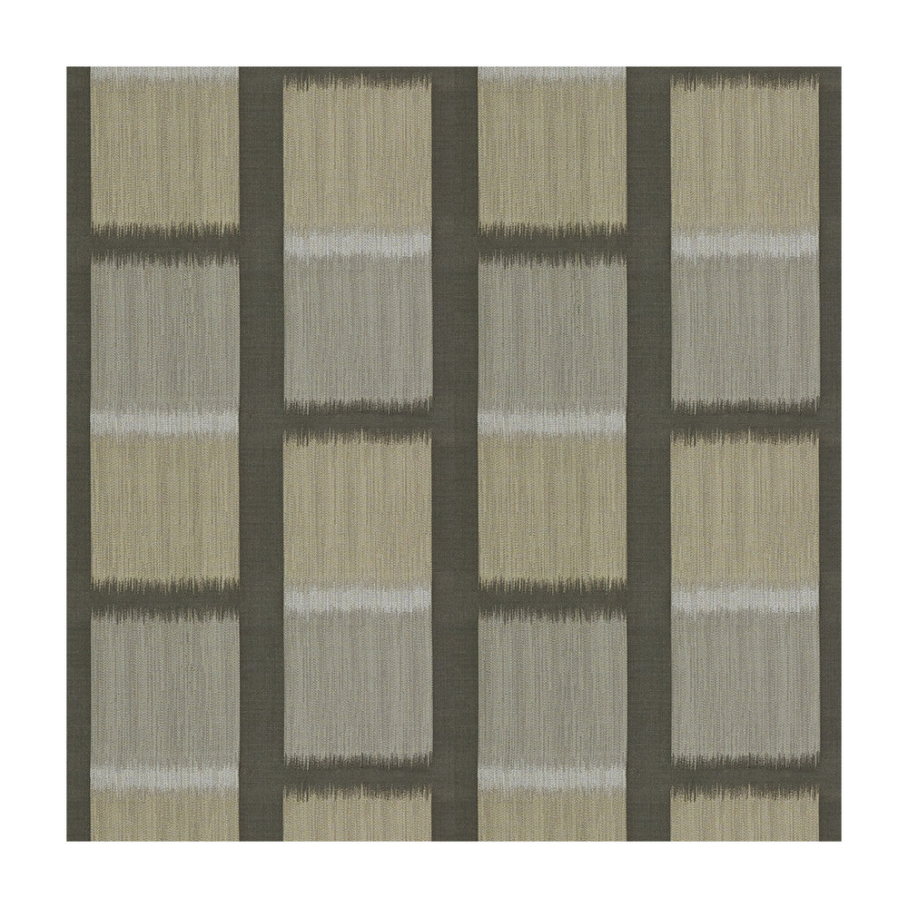 Graphic Ikat Charcoal by Kravet Couture Fabric MODERN LUXE II SILK - 75%;COTTON - 25% India Horizontal: 13 and Vertical: 12 54 - Fabric Carolina -