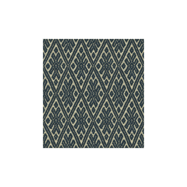Marmari Indigo by Kravet Design Fabric THE ECHO HOME COLLECTION RAYON - 49%;COTTON - 32%;POLYESTER - 19% United States HEAVY Horizontal: 2.5 and Vertical: 5 57.5 - Fabric Carolina -
