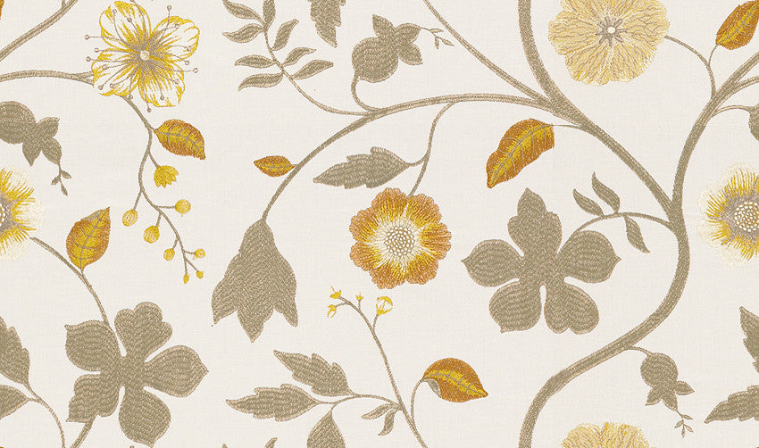 Whimsical Floral Saffron by Kravet Couture Fabric