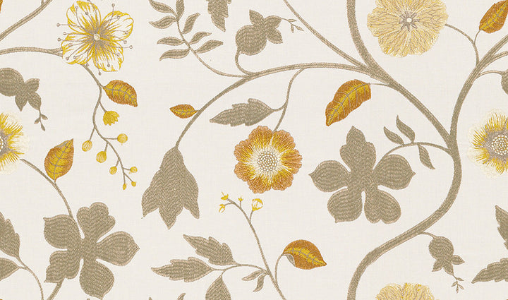 Whimsical Floral Saffron by Kravet Couture Fabric