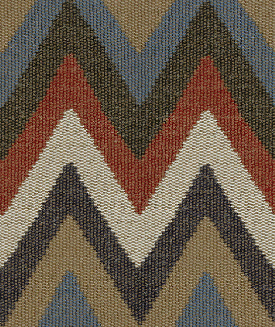 Artisan Chevron Indigo by Kravet Couture Fabric