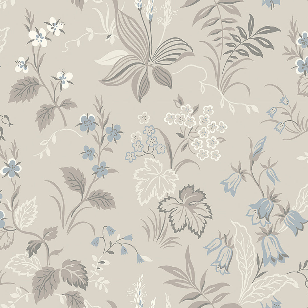 Folklore - Dove And Blue by Schumacher Wallcovering