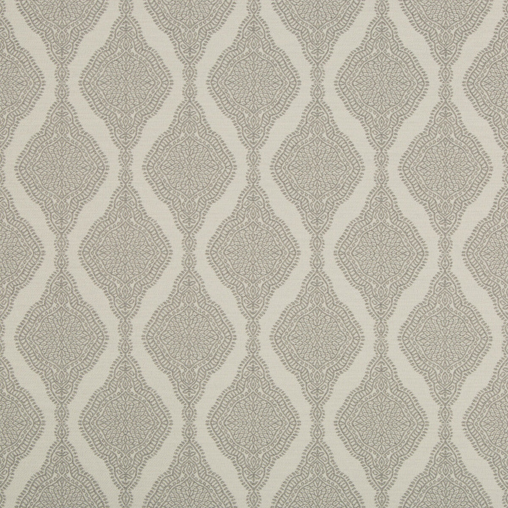 Liliana Pearl Gray by Kravet Contract Designer Fabric GIS CRYPTON POLYESTER - 66%;RECYCLED POLYESTER - 34% United States HEAVY Horizontal: 5 and Vertical: 6.5 54 - Swanky Fabrics -