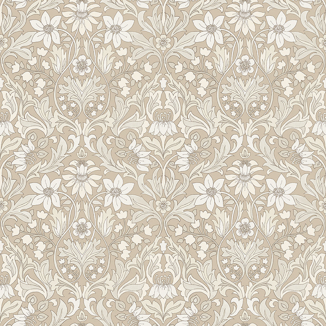 Blomsterfröjd - Natural by Schumacher Wallcovering