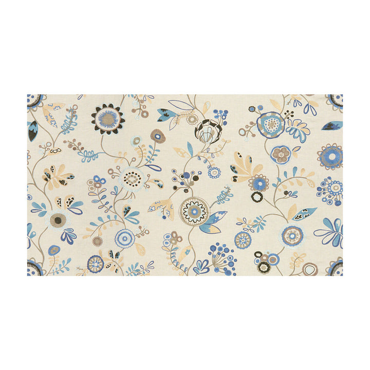 Fun In The Sun Blue Sky by Kravet Couture Fabric MODERN COLORS III VISCOSE - 100% India - Horizontal: 53.5 and Vertical: 29.5 53.5 - Fabric Carolina -