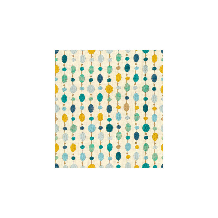 Beaded Linen Turquoise by Kravet Couture Fabric MODERN COLORS III RAYON - 100% India - Horizontal: 11 and Vertical: 12 53 - Fabric Carolina -