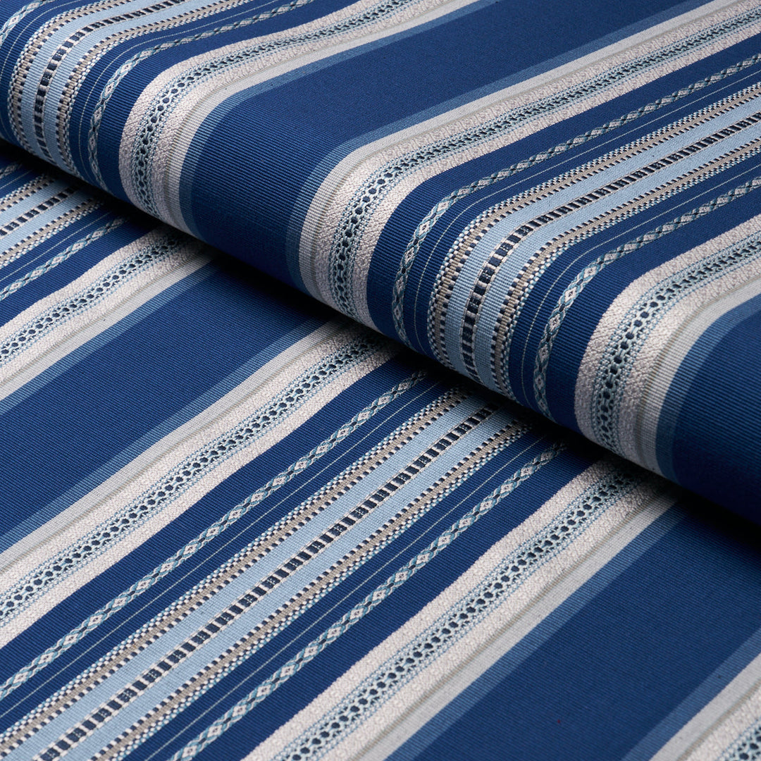 Wellington Stripe - Blue by Schumacher Fabric