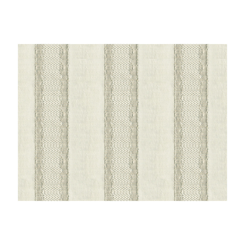 Gilded Stripe Platinum by Kravet Couture Fabric MODERN LUXE LINEN - 39%;POLYESTER - 30%;VISCOSE - 24%;OTHER - 7% Netherlands MEDIUM Horizontal: 6 and Vertical: 56 - Fabric Carolina -