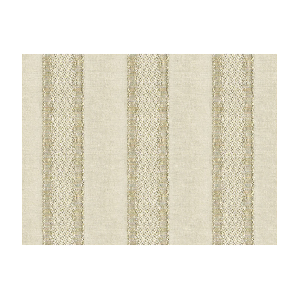 Gilded Stripe Champagne by Kravet Couture Fabric MODERN LUXE LINEN - 39%;POLYESTER - 30%;VISCOSE - 24%;OTHER - 7% Netherlands MEDIUM Horizontal: 6 and Vertical: 56 - Fabric Carolina -