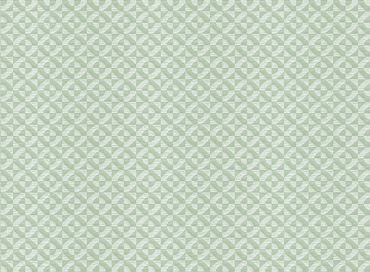 Fig Geo Grn/Wht by Kravet Contract Designer Fabric MADE TO ORDER BEDDING POLYESTER - 100% China HEAVY Horizontal: 1.5 and Vertical: 2 110 - Swanky Fabrics -