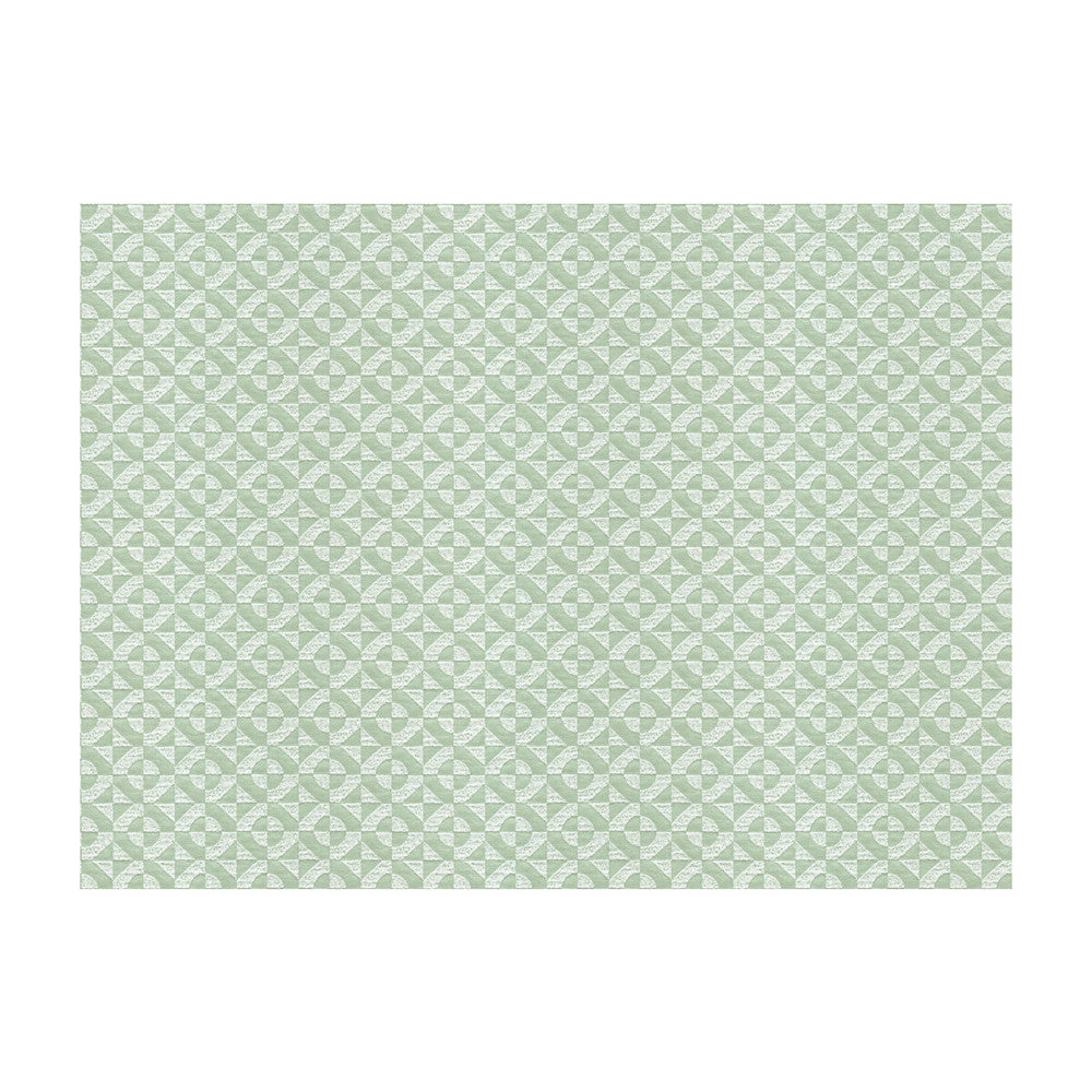 Fig Geo Grn/Wht by Kravet Contract Fabric MADE TO ORDER BEDDING POLYESTER - 100% China HEAVY Horizontal: 1.5 and Vertical: 2 110 - Fabric Carolina -