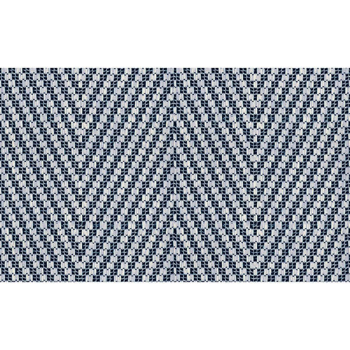 Kali Chevron Indigo by Kravet Design Fabric ECHO INDOOR OUTDOOR IBIZA POLYOLEFIN - 100% Italy HEAVY Horizontal: 5 and Vertical: - 55 - Fabric Carolina -